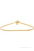 Buckle Up Women Casual Gold Metal Belt(Gold)